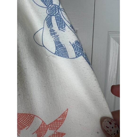 Vintage That's Me Size 5/6 white soft rayon pink and blue bow skirt coquette - Picture 6 of 8